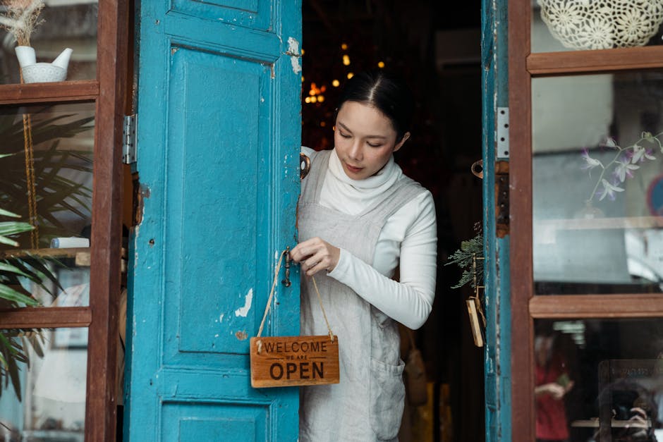 Independent Canadian retail shop owner standing in their store